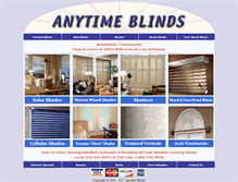 Tablet Screenshot of anytimeblinds.com